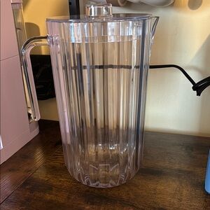 Threshold 100 oz Clear Ribbed Plastic Pitcher